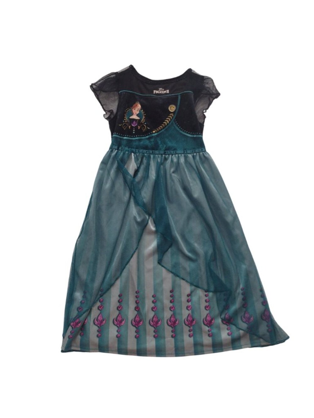 Disney Frozen Anna Elsa Girls Nightgown S 6 Set of 2 Fantasy Princess Dress Up - Picture 6 of 11